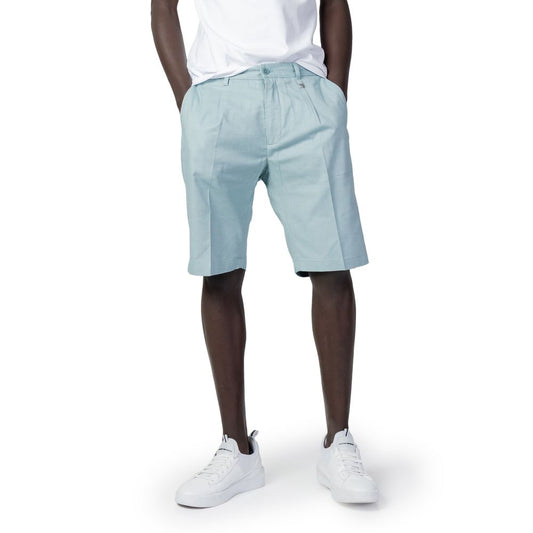 Green Cotton Short And Mini Shorts