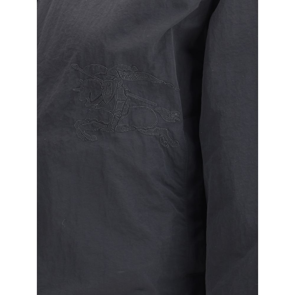 Brown Polyester Shell Jacket