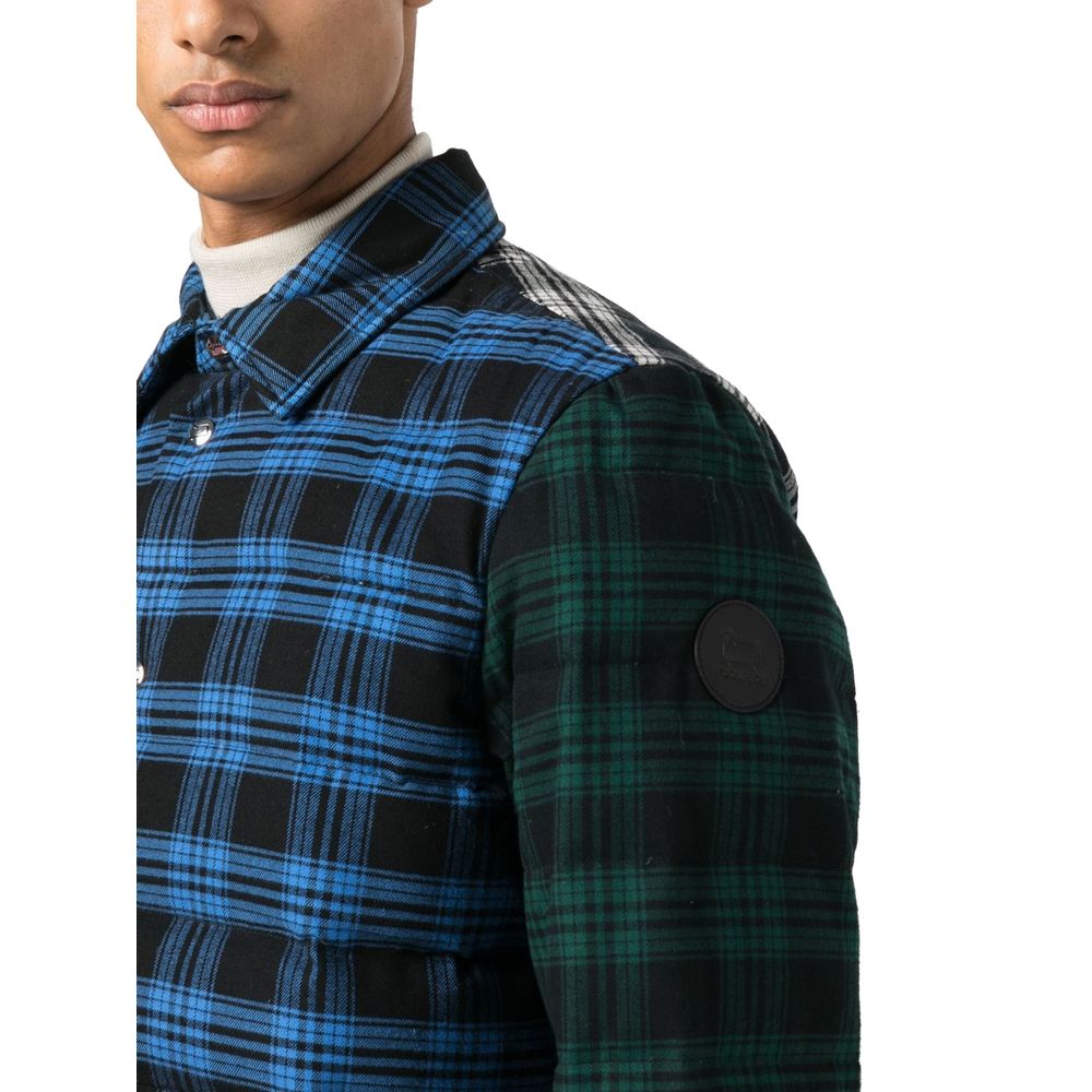 Multicolor Cotton Men Jacket