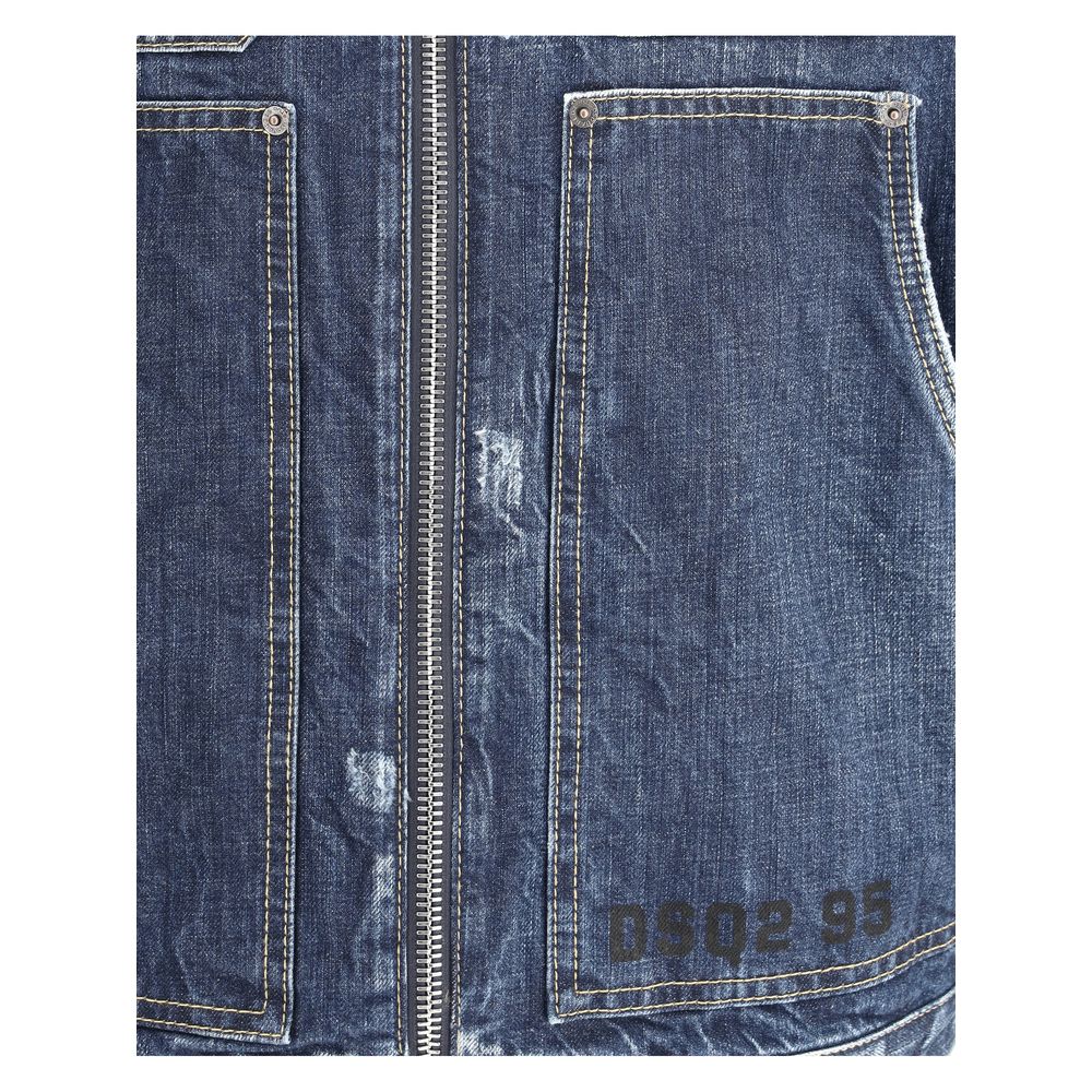 Blue Cotton Denim Jacket