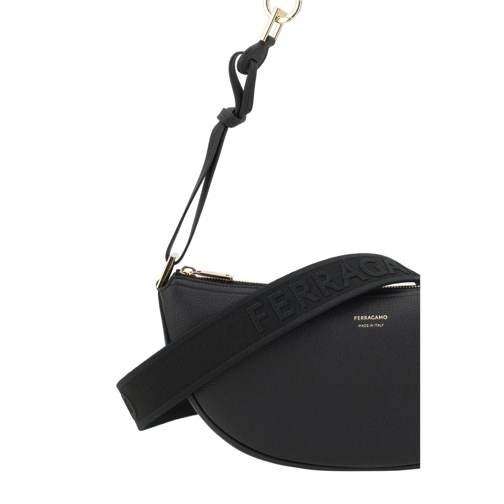 Black Calf Leather Bos Taurus Shoulder Bag