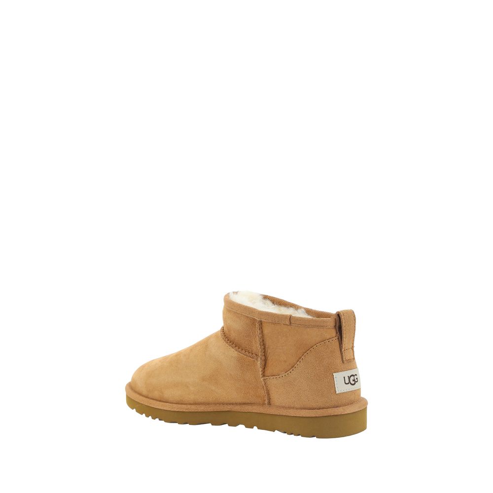 Brown Goatskin Ankle Boots