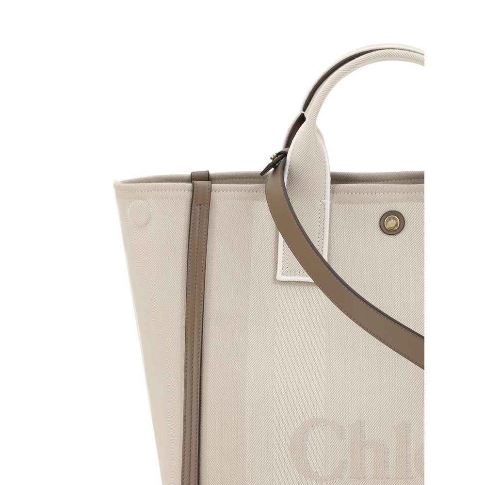 Beige Cotton Handbag