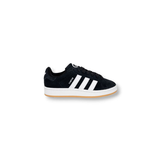 Black Suede Leather Athletic Sneakers