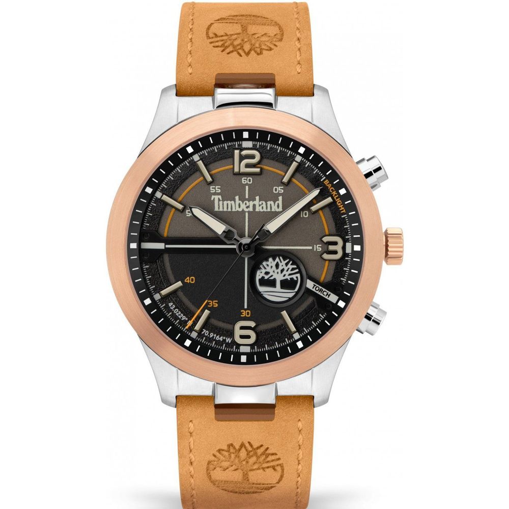 Brown Leather Dress Watch