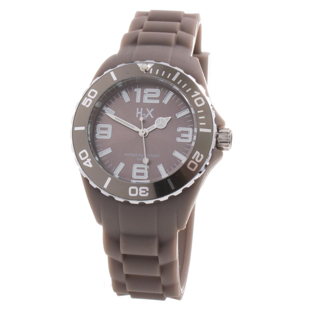 Brown Rubber Sport Watch