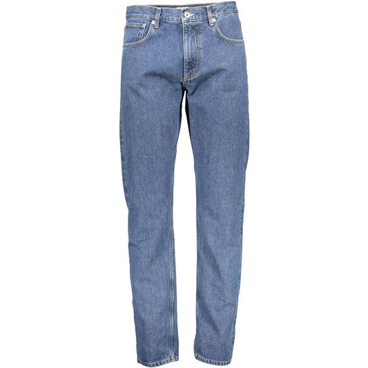 Vaqueros de algodón azul para hombre