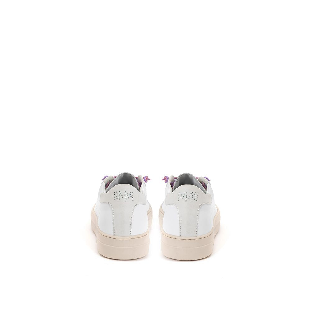 White Leather Athletic Sneakers