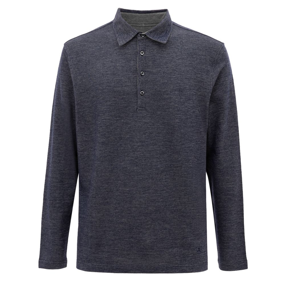 Polo de lana azul