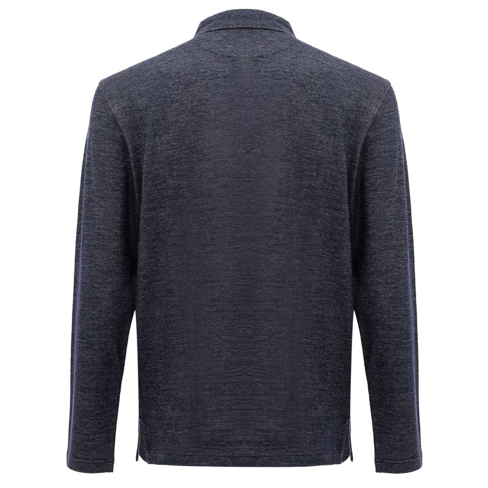 Polo de lana azul
