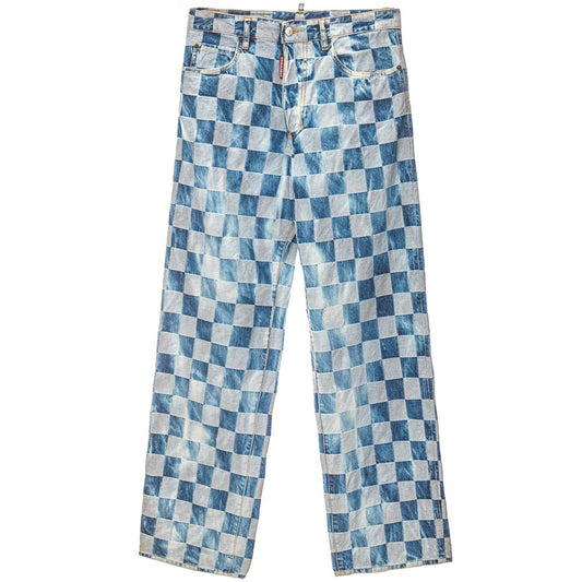 Pantalones y jeans de algodón azul