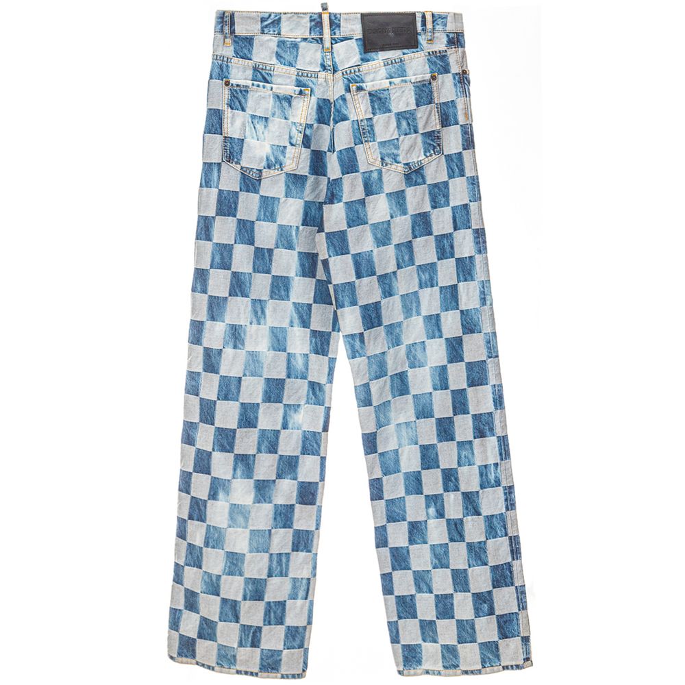 Pantalones y jeans de algodón azul