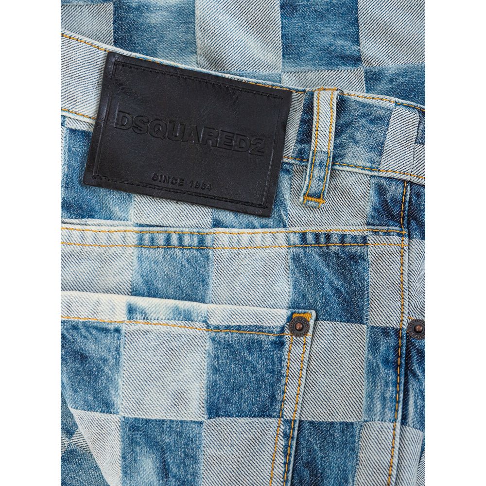 Pantalones y jeans de algodón azul