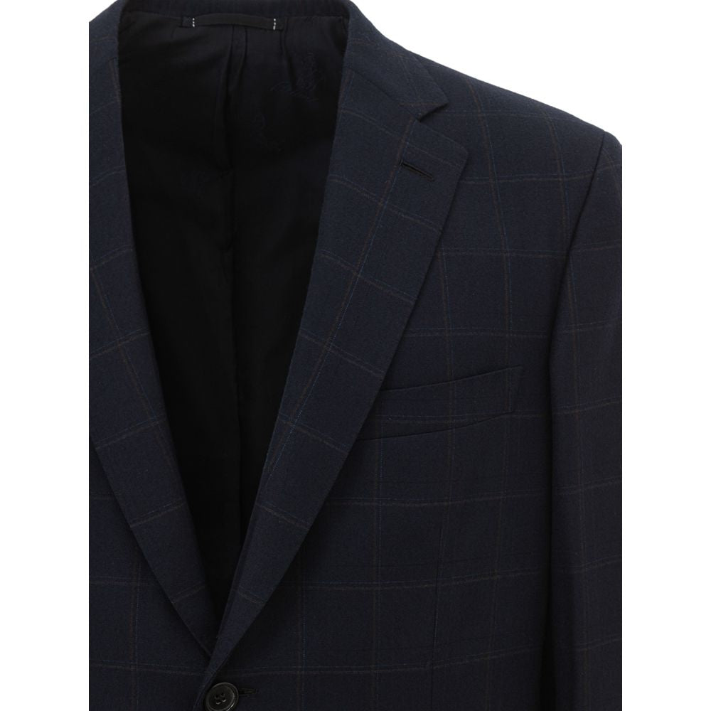 Blazer de lana azul