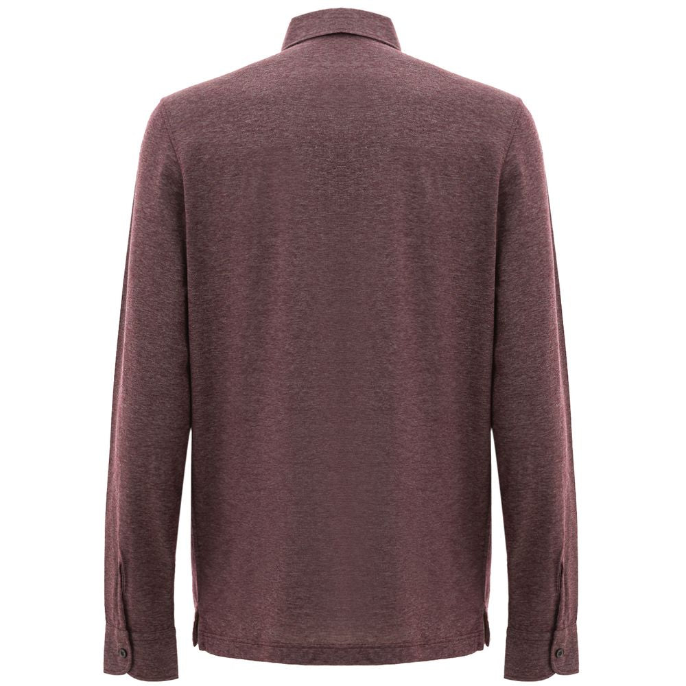 Polo de algodón morado