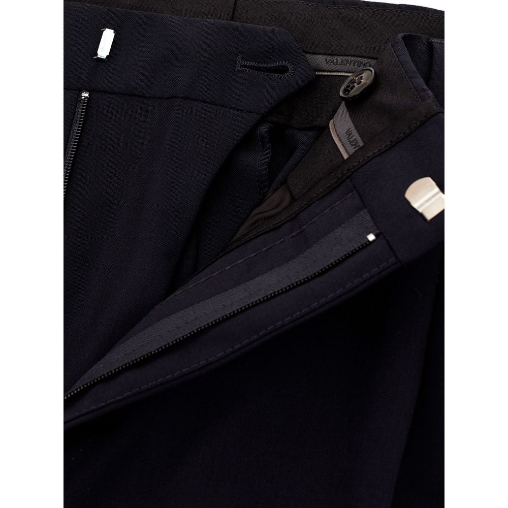 Pantalones y jeans de lana negros