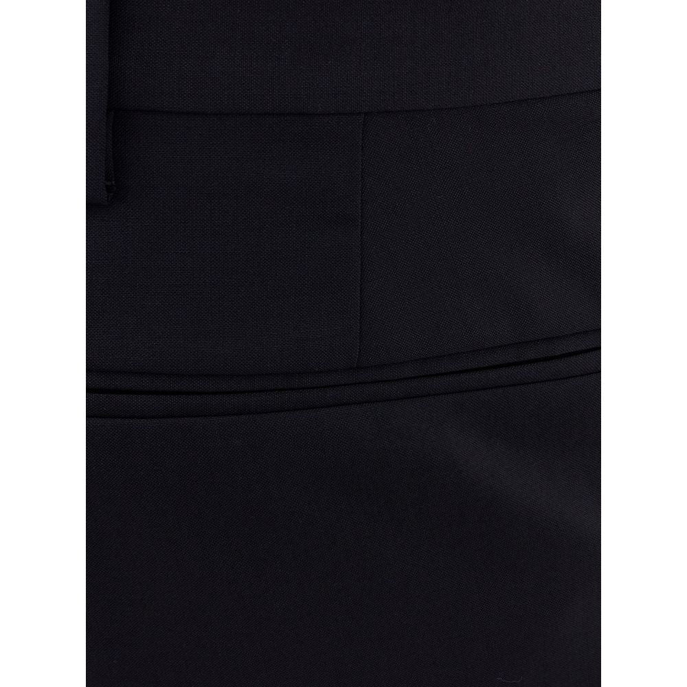 Pantalones y jeans de lana negros