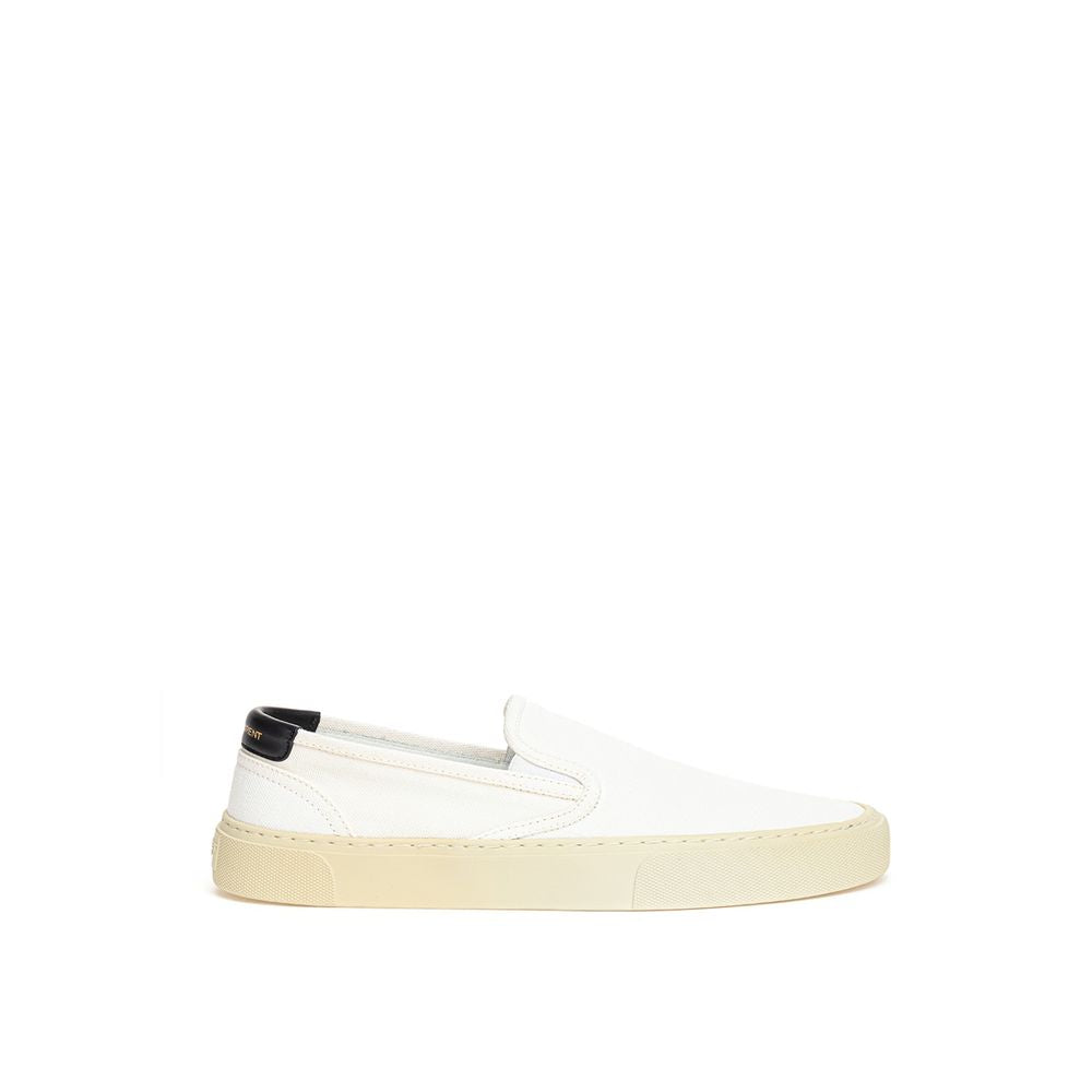 Weißer Baumwoll-Sneaker