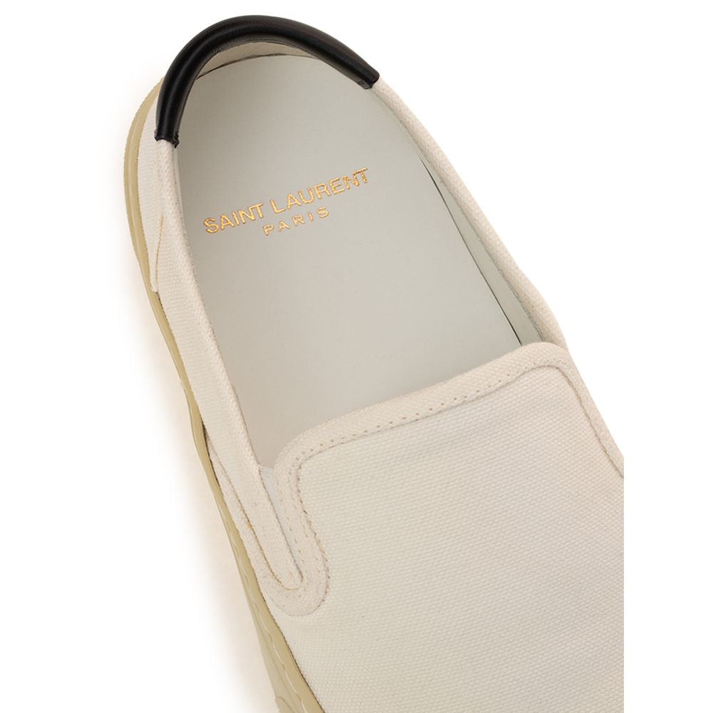 Weißer Baumwoll-Sneaker