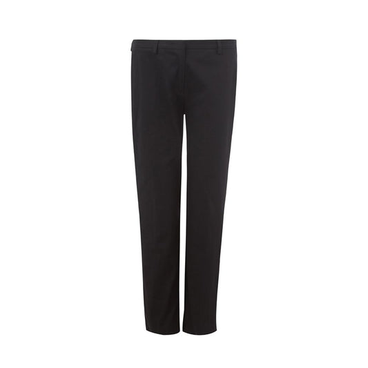 Pantalones negros de algodón con elegancia italiana