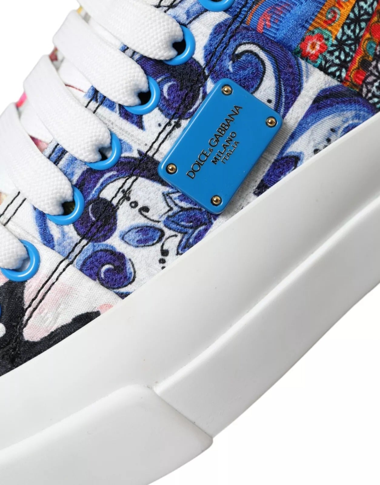 Multicolor Patchwork Low Top Sneakers Shoes