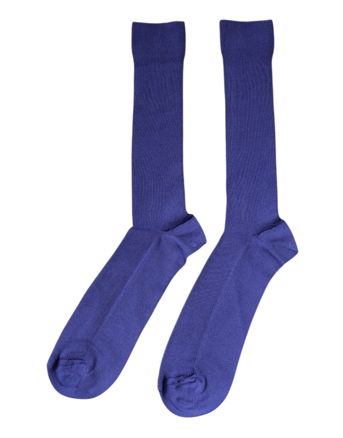 Purple Cotton Logo Over The Calf Socks