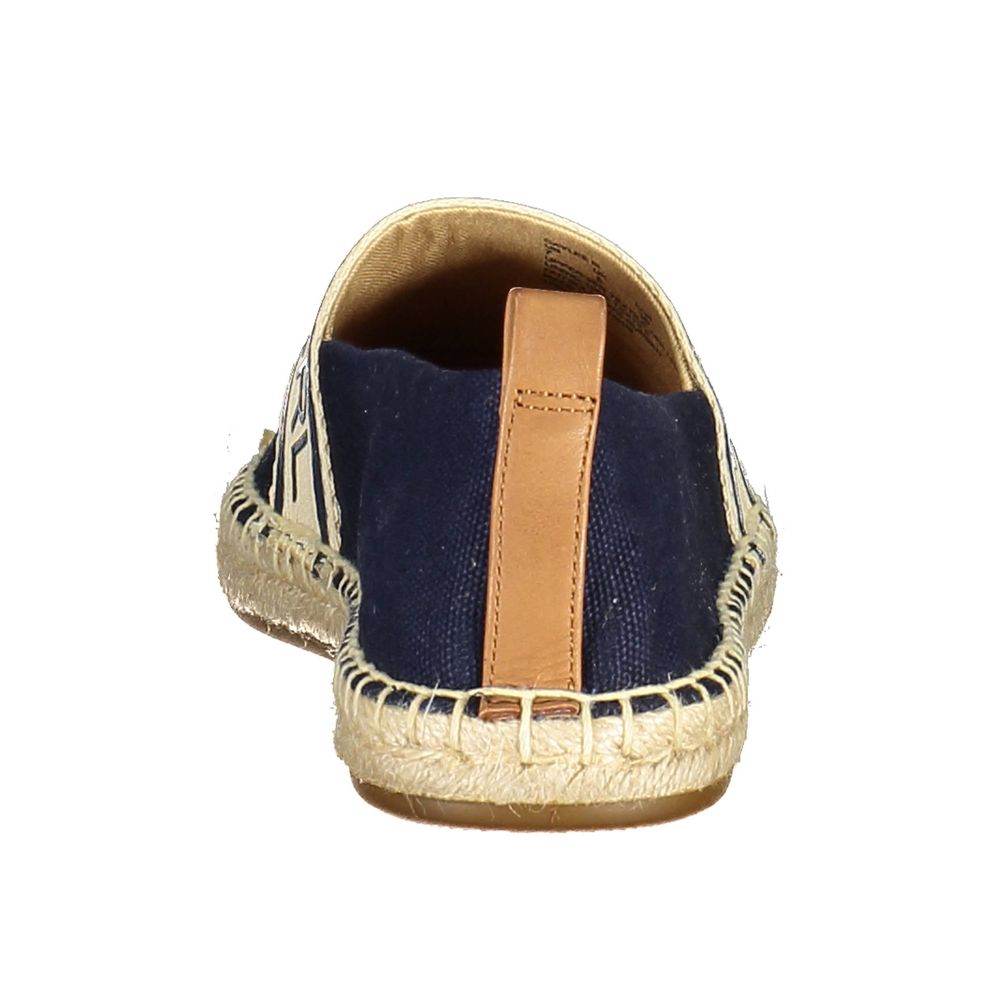 Blue Polyester Women Flat Shoe