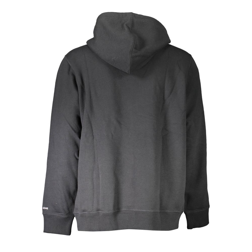 Black Cotton Men Sweater