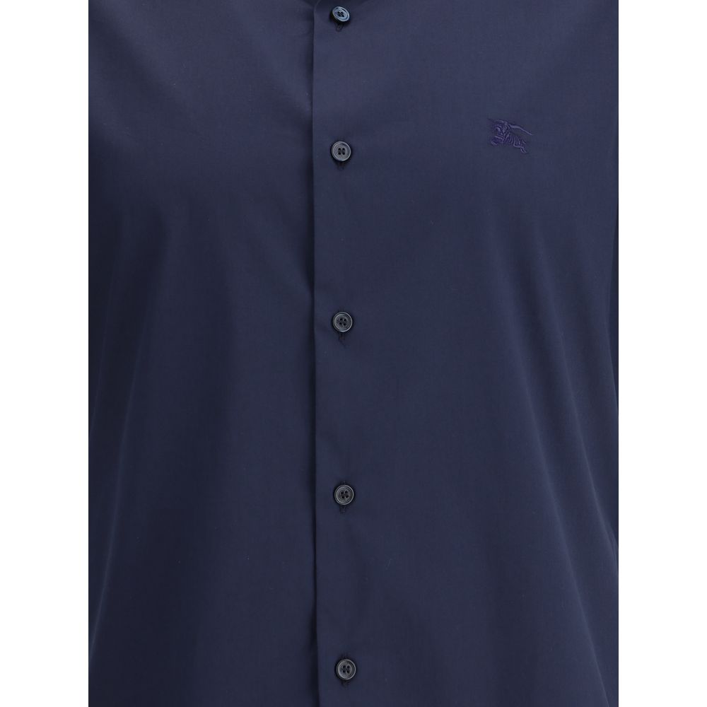 Blue Cotton Shortsleeve Shirt