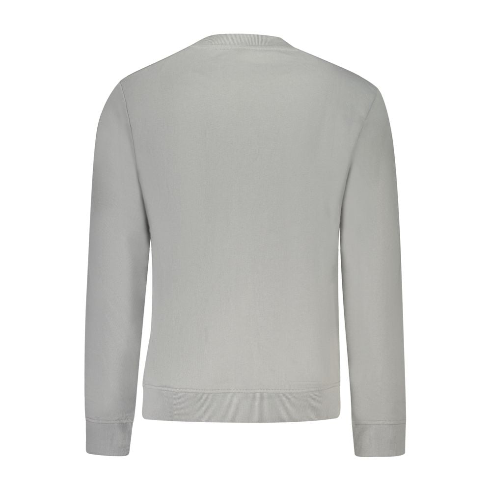 Gray Cotton Men Sweater