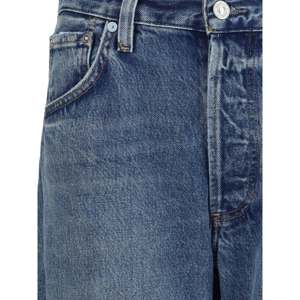 Light Blue Cotton High-Waisted Jean