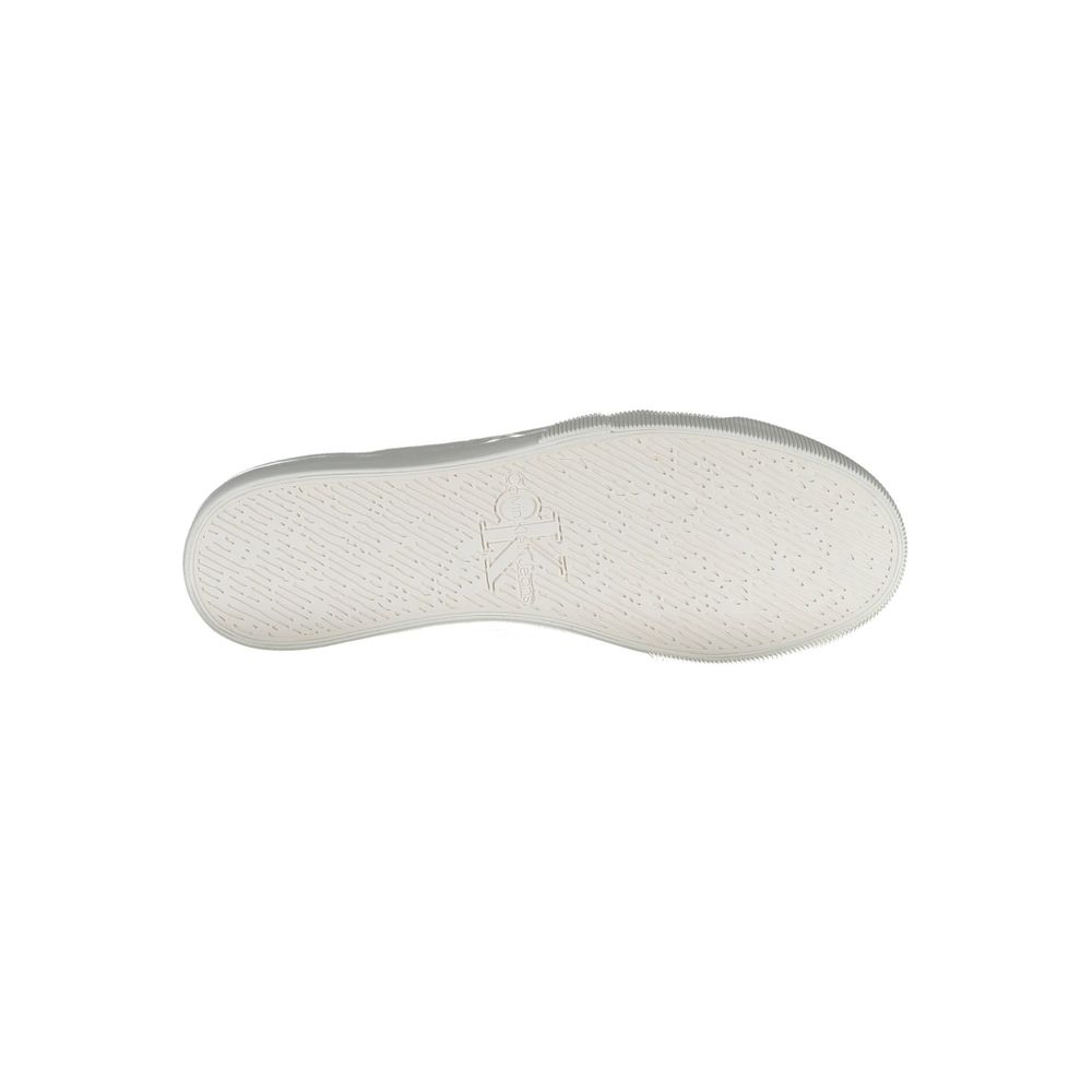 White Cotton Men Sneaker