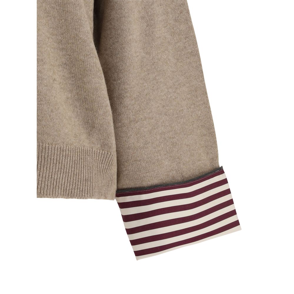 Beige Cashmere Cashmere Sweater