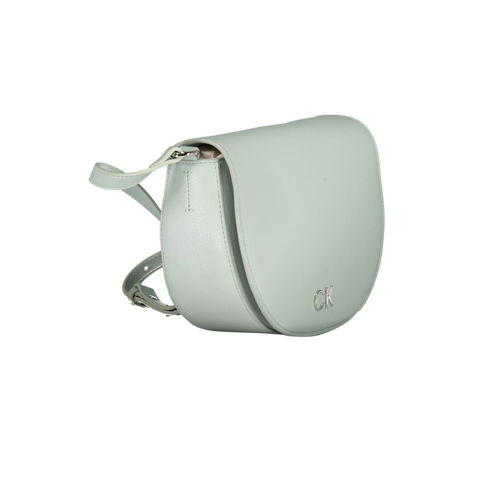 Light Blue Polyethylene Women Handbag