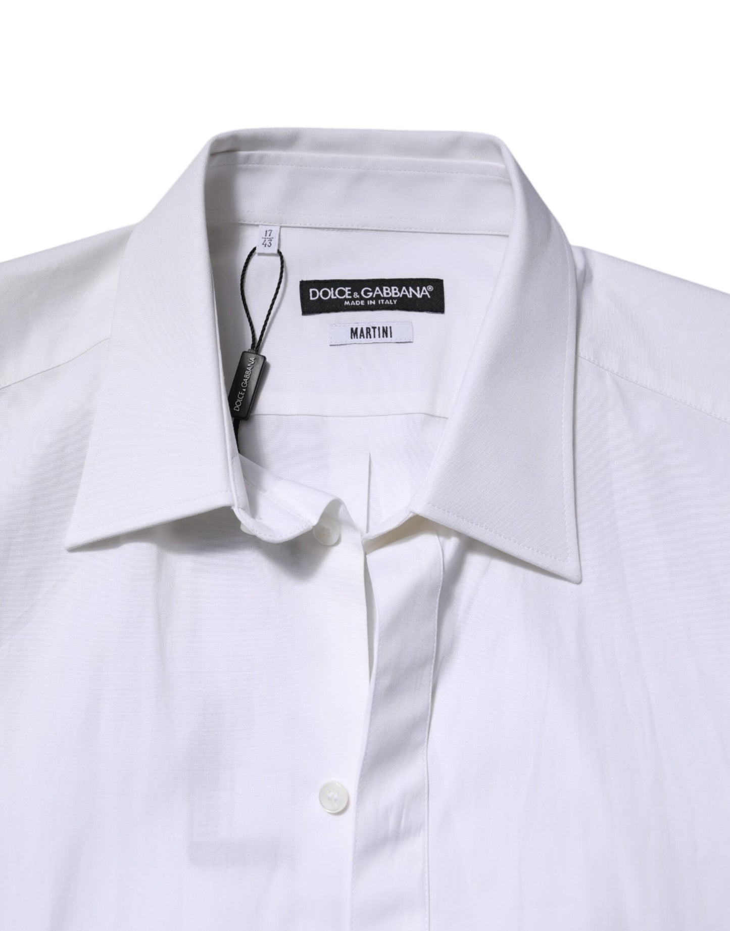 White MARTINI Long Sleeve Dress Formal Shirt