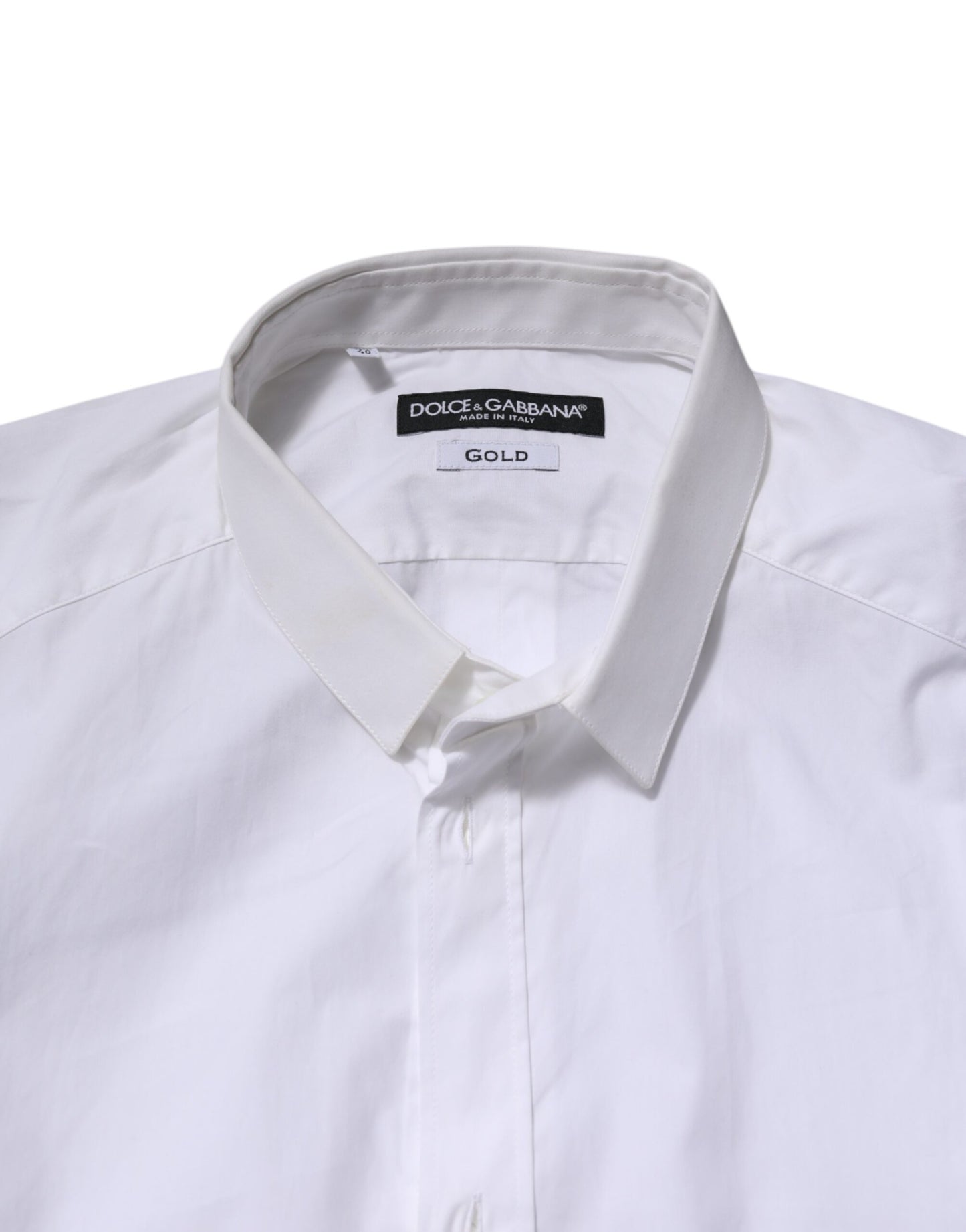 White GOLD Cotton Long Sleeves Men Formal Shirt