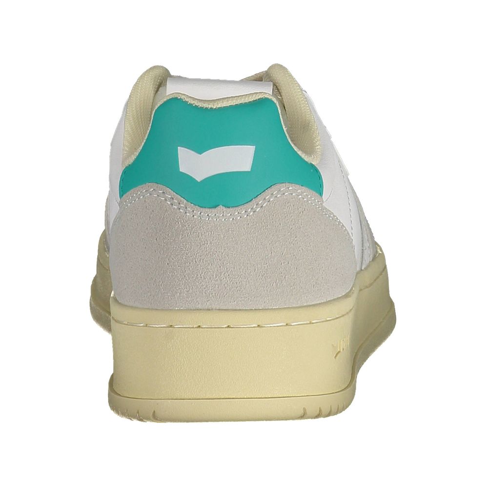 White Artificial Leather Women Sneaker