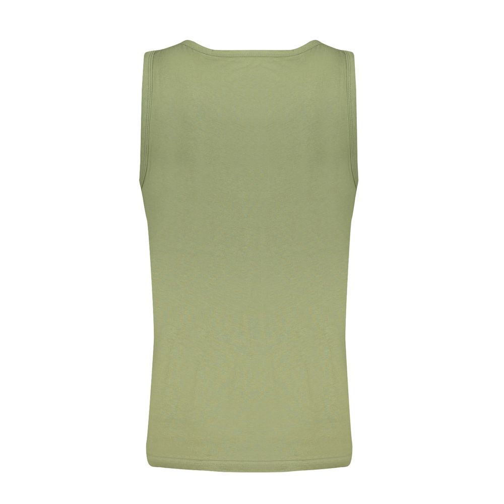 Green Cotton Men Shirt