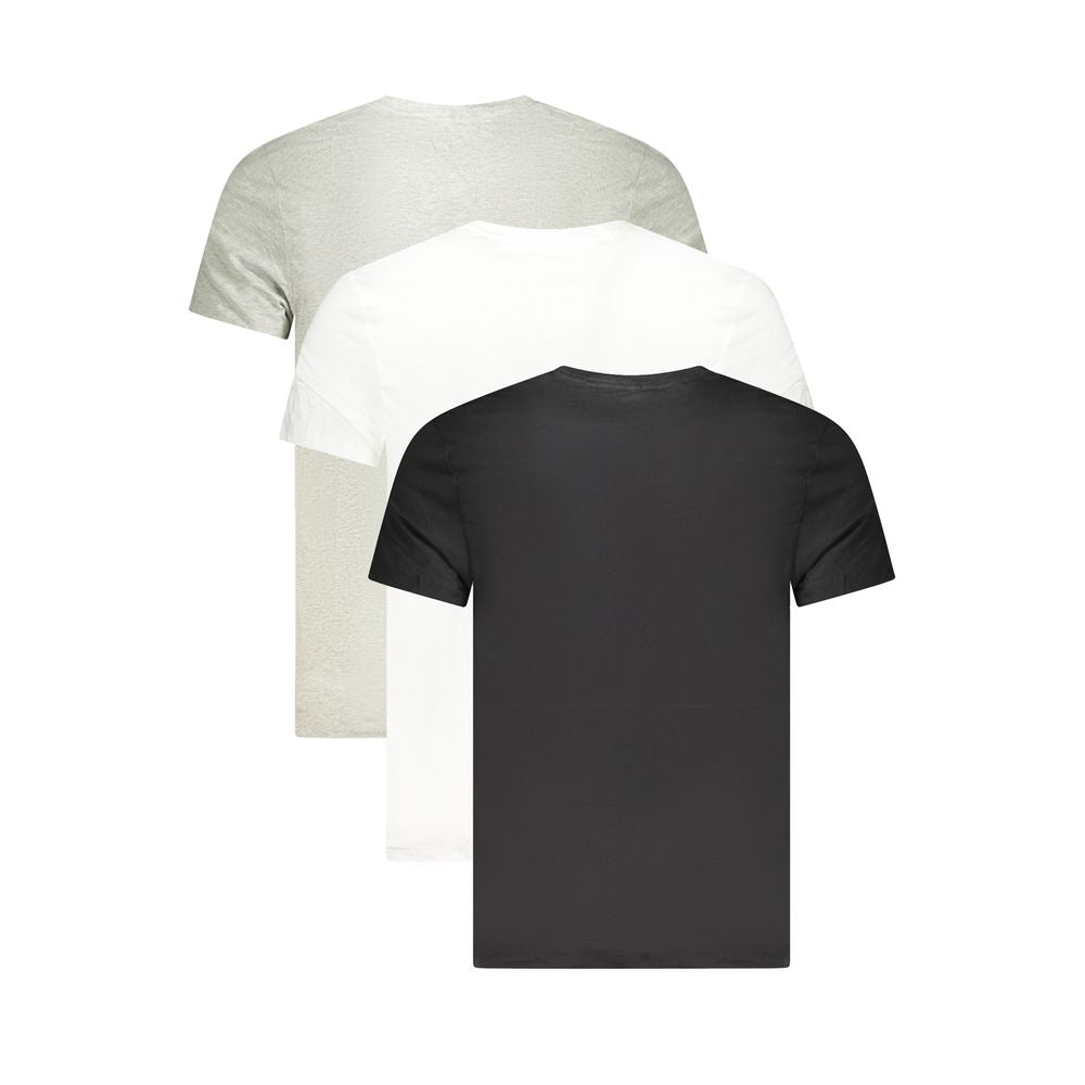 Gray Cotton Men T-Shirt
