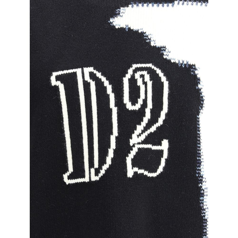 Black Wool Sweatshirt