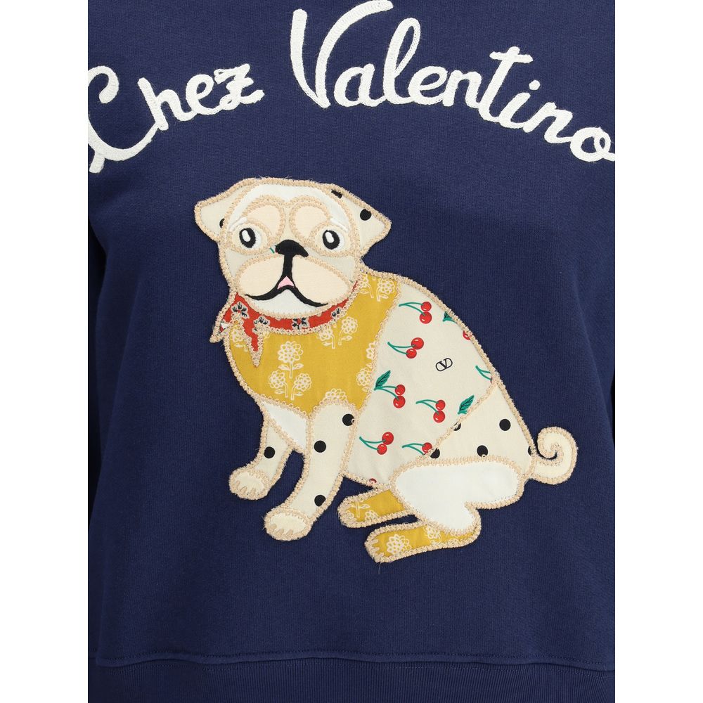 Blue Cotton Sweatshirt