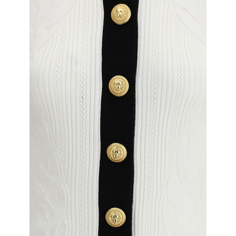 White Viscose Cardigan