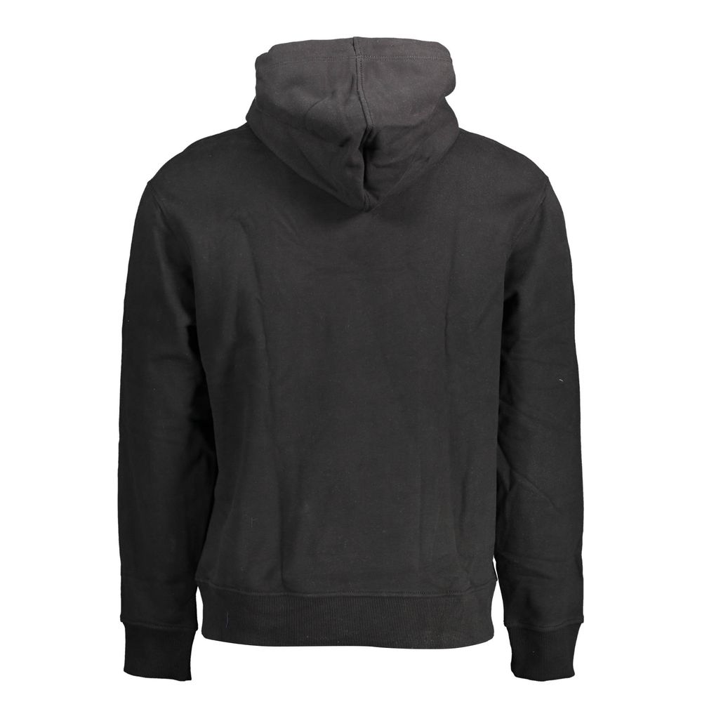 Black Cotton Men Sweater