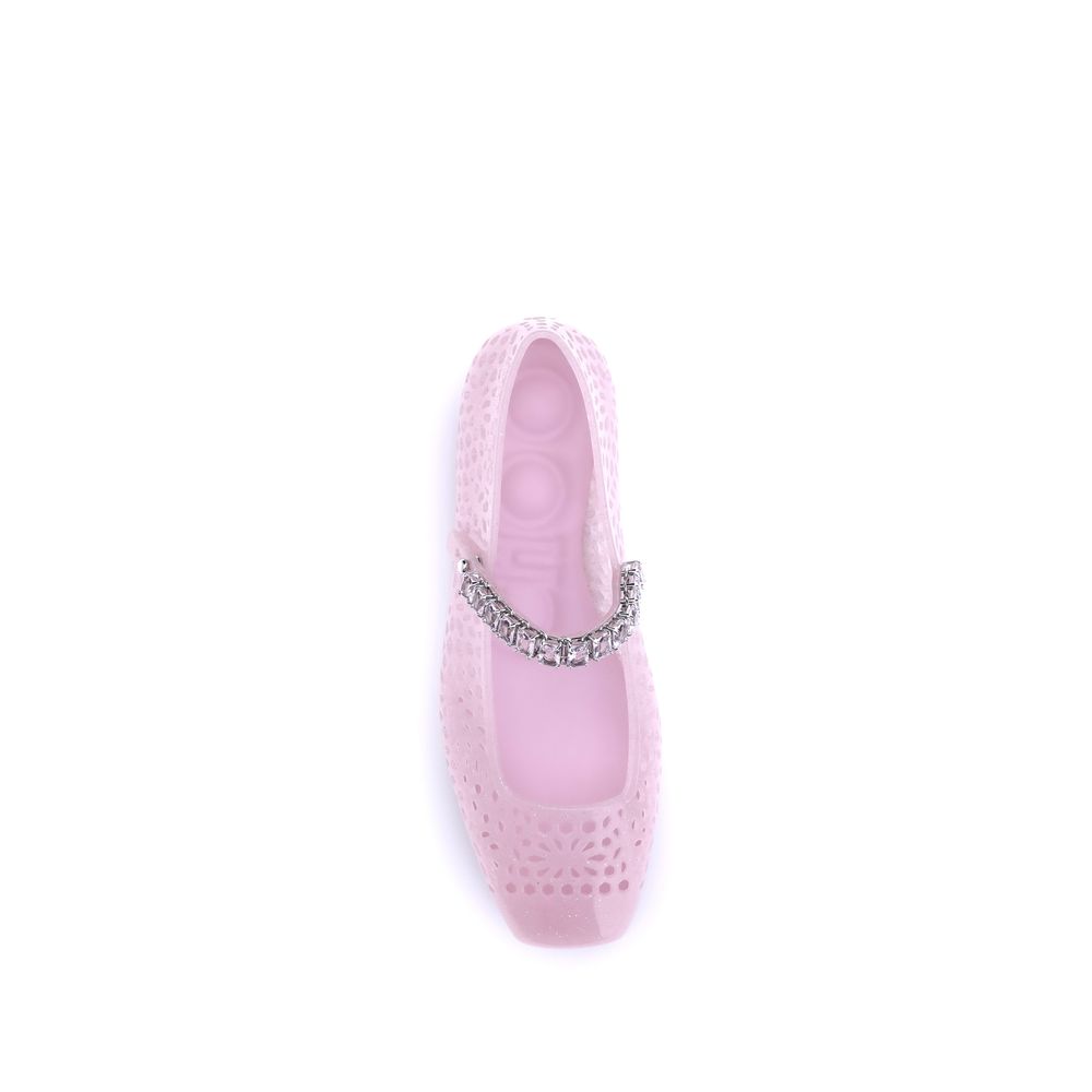 Multicolor Polyurethane Ballet Flats