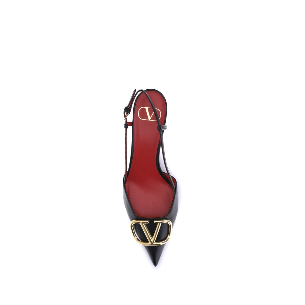 Black Calf Leather Bos Taurus Mid Heel Pumps
