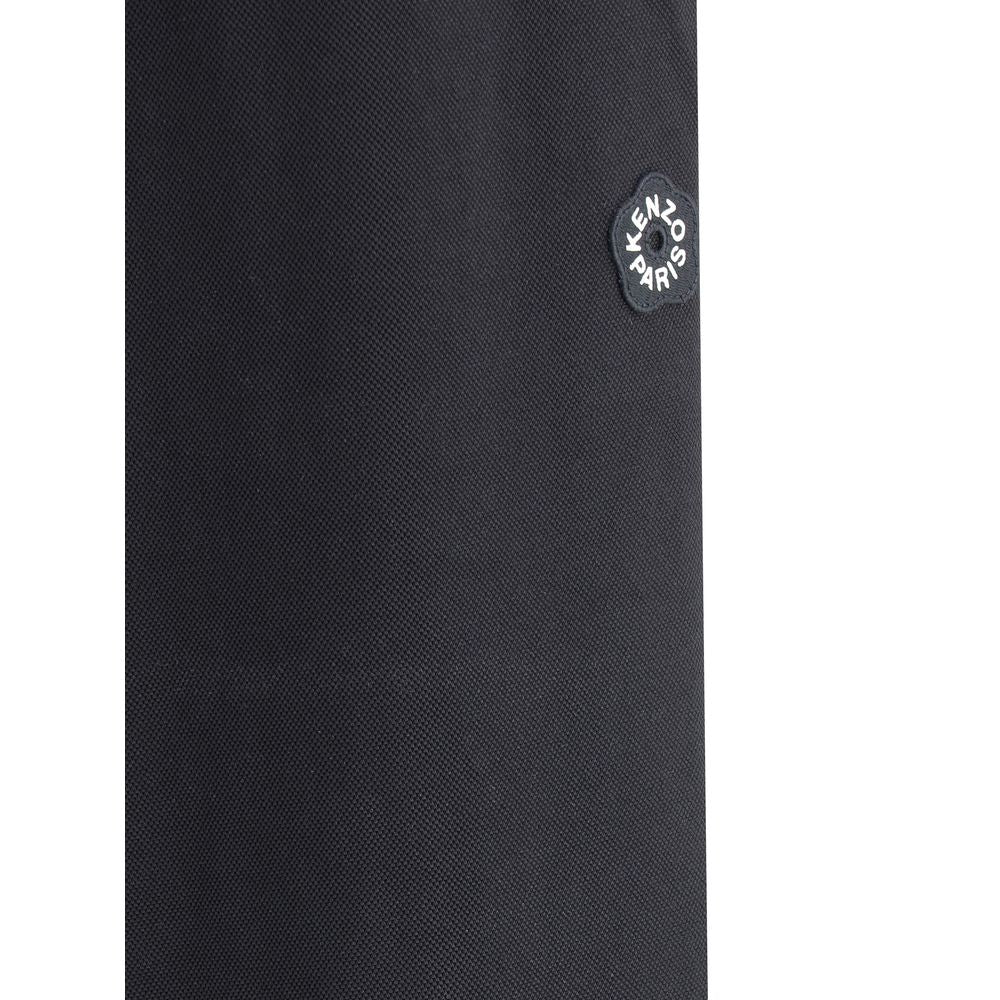 Black Polyester Joggers (Workout Pants)
