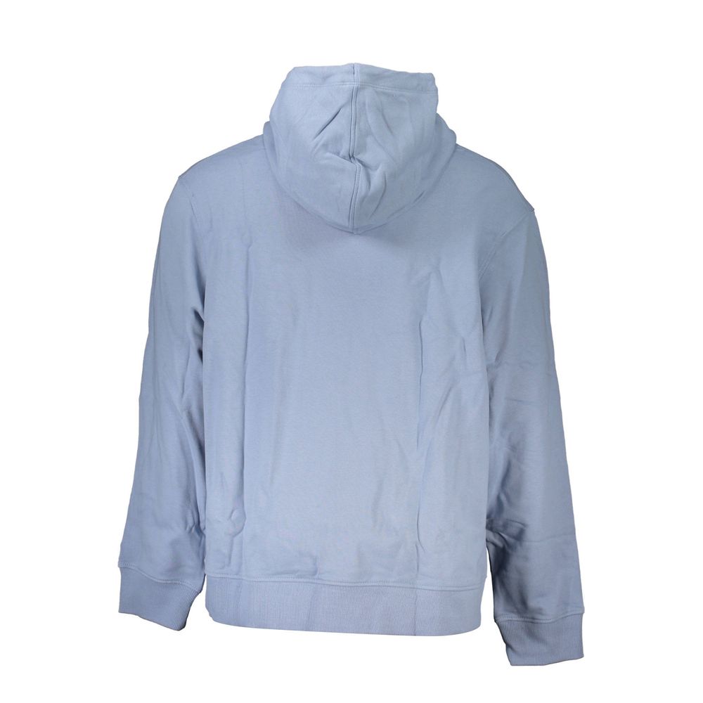 Blue Cotton Men Sweater