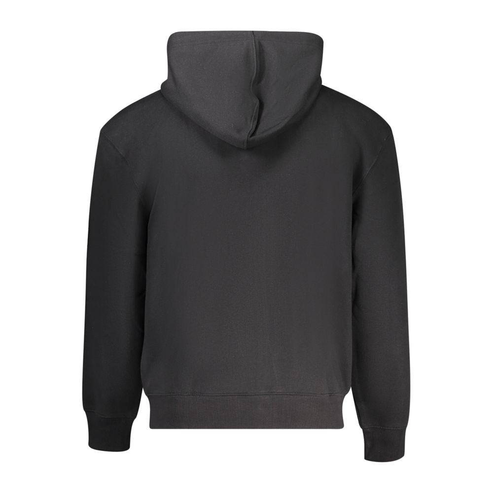 Black Cotton Men Sweater