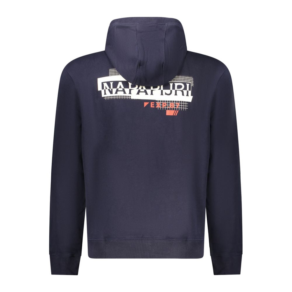 Blue Cotton Men Sweater