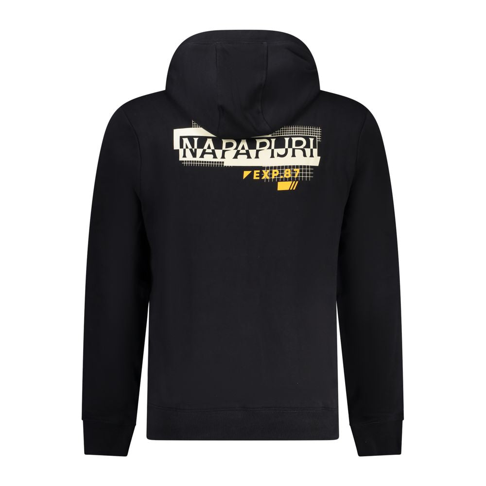 Black Cotton Men Sweater